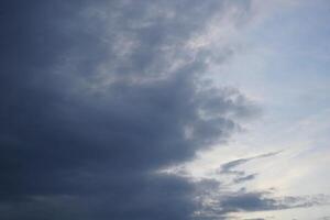 Dramatic Cloudy Sky at Dusk photo