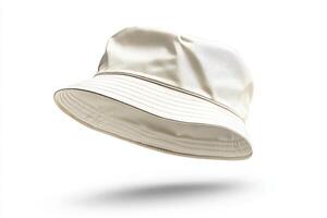 A white hat on a white background photo
