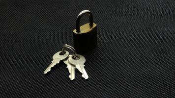 7. Padlock and key isolated photo