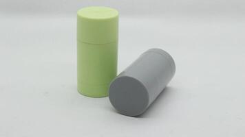 1 Green and grey roller mask isolated photo