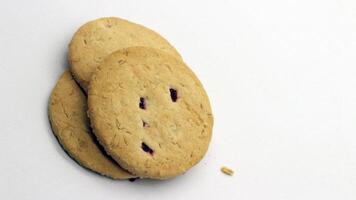 11. Close up of cheese cookies isolated photo