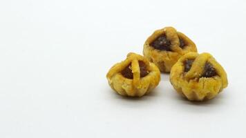 22. Homemade nastar cookies on white background photo