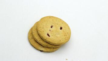 2. Close up of cheese cookies isolated photo