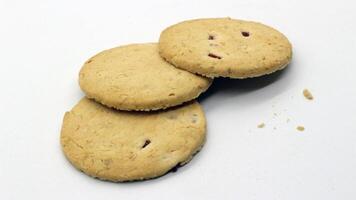 3. Close up of cheese cookies isolated photo