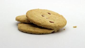 4. Close up of cheese cookies isolated photo