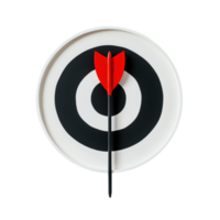 Target with arrow aiming for success in a strategic game setup png