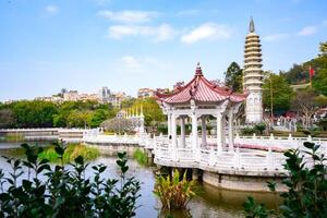 XIAMEN, CHINA -FEB 14, 2025 - The Nanputuo Temple is a famous Buddhist temple in the Southeast coast of China, located on Xiamen island., Fujian Province. photo