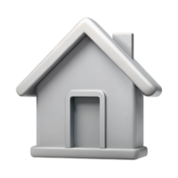 melancholic elegant Single-weight stroke outline of a simple house. Crisp edges, minimal with Scalable Design. authentic png