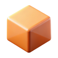 striking peaceful modern Geometric, scalable design of a cube. Single-weight stroke, flat color with Scalable Design. studio quality png
