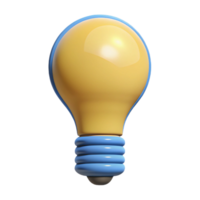 stunning memorable Single-weight stroke outline of a lightbulb. Clean lines, flat color with Scalable Design. png