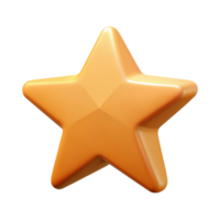 wonderful joyful geometric Minimalist star symbol. Five points, flat color with Scalable Design. handcrafted png