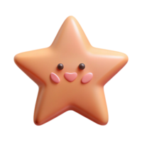 rare modern Five-pointed star with a friendly face. Crisp edges, symmetrical design, single-weight stroke with Scalable Design. handcrafted png