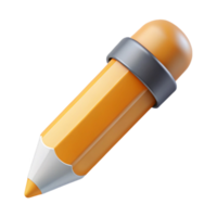 radiant inspired Pencil icon. Straight shaft, pointed tip. Clean lines, minimal with Scalable Design. png