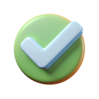 splendid organic Simple check mark icon. Approval and completion. Clean lines, flat color. Single-weight stroke with Scalable Design. handcrafted png