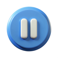 serene intense impressionist Crisp edges, flat color PAUSE icon. Minimal design with Scalable Design. perfect clarity png