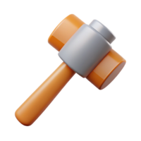 splendid memorable Clean line art of a stylized hammer. Minimal design, flat color with Scalable Design. png