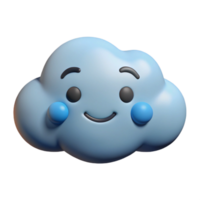 sumptuous joyful industrial Cloud character with rounded edges, smiling expression. Scalable, flat color, single-weight stroke with Scalable Design. authentic png