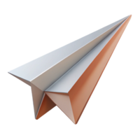 pristine unparalleled Isometric paper airplane. Minimal, sharp edges. with Scalable Design. png