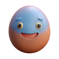immaculate creative Oval-shaped character with a wide smile. Single-weight stroke, flat color, minimal design with Scalable Design. ultra HD png