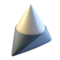 serene exemplary Geometric rendering of a cone. Crisp edges, clean lines with Scalable Design. png
