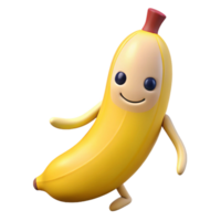 playful striking Banana character with a simple peel. Clean lines, minimal design with Scalable Design. ultra HD png