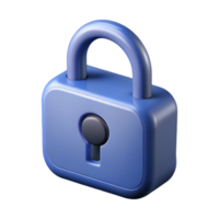 rare futuristic Lock with a keyhole. Crisp edges, minimal design, with Scalable Design. 8K png