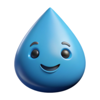 magnificent coastal Teardrop-shaped raindrop character with a smiling face. Clean lines, scalable, flat color with Scalable Design. handcrafted png