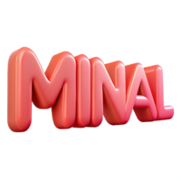 signature surreal MINIMAL in a thin, sans-serif font. Crisp edges, with Scalable Design. refined png