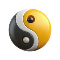 rare futuristic Yin-yang symbol character with clearly defined halves. Symmetrical design, flat color with Scalable Design. luxury png