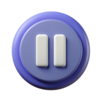 rare impressionist Pictogram of a pause button. Clean lines, flat color, minimal with Scalable Design. 8K png