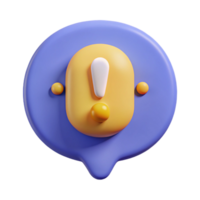 rare retro Speech bubble character with an exclamation mark. Minimal design, crisp edges with Scalable Design. sharp png