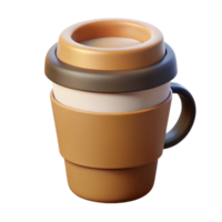 pristine standout Simple coffee cup icon with sharp edges and flat color. Minimal design with Scalable Design. png