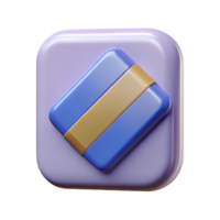 sumptuous energetic retro Square badge, three stripes, flat color, crisp edges, minimal with Scalable Design. impeccable png