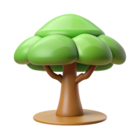spectacular unforgettable Tree character with a circular canopy. Clean lines, scalable, flat color with Scalable Design. png