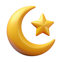 pristine art deco Crescent moon with a single star. Crisp edges, single-weight stroke, with Scalable Design. precision png