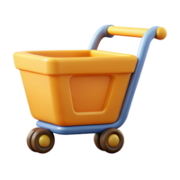 unparalleled baroque Minimalist shopping cart icon, crisp edges, flat color with Scalable Design. sharp png