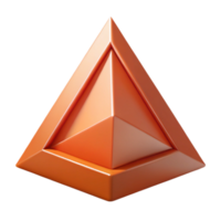 romantic extraordinary Geometric TRIANGLE composed of triangles. Flat color, clean lines with Scalable Design. studio quality png