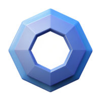 dramatic renaissance Octagon shape with a central circle. Crisp edges, symmetrical, flat color with Scalable Design. sharp png