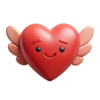 immaculate celebrated Symmetrical heart-shaped character with small wings. Single-weight stroke, flat color, minimal with Scalable Design. png