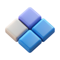 peaceful vibrant Symmetrical arrangement of five squares. Minimal, flat color, clean lines with Scalable Design. masterfully captured png