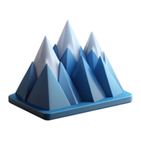 radiant mysterious retro Abstract representation of a mountain range. Clean lines, flat color, with Scalable Design. masterfully captured png