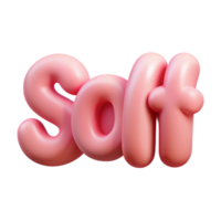 elegant notable Bold, rounded SOFT in pastel pink. Crisp edges, minimal style with Scalable Design. png