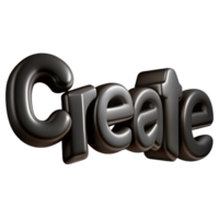 splendid acclaimed The word CREATE in a thin, black, sans-serif font. Minimal, crisp edges with Scalable Design. png