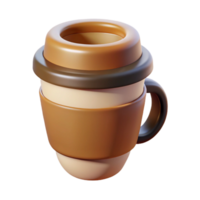 intense elegant Flat color icon of a stylized coffee cup. Clean lines, crisp edges with Scalable Design. precision png