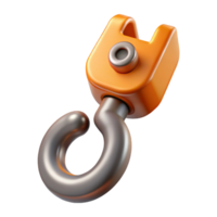 splendid nostalgic geometric Scalable of a crane hook. Single-weight stroke, crisp edges with Scalable Design. elite png