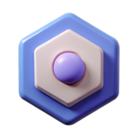 striking notable Pentagonal badge with a simple circle in the center. Minimal design, single-weight stroke with Scalable Design. png