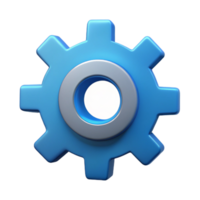 signature classic Gear character with six symmetrical teeth. Crisp edges, scalable, flat color with Scalable Design. genuine png