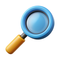 picturesque victorian Magnifying glass icon. Circular frame, straight handle. Clean lines with Scalable Design. authentic png
