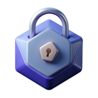 radiant distinguished Pictogram of a lock. Geometric, flat color, clean lines with Scalable Design. png