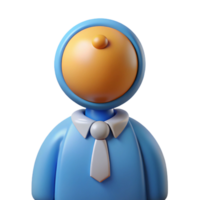 tranquil hypnotic Key character with a circular head. Minimal design, with Scalable Design. premium png